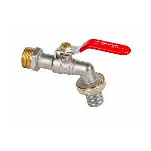 Kurek kulowy czerpalny DN20 z adapter do zbiornika